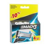фото Сменные кассеты для бритья GILLETTE (Жиллет) "Mach3", 4 шт., для мужчин