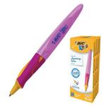 фото Ручка шариковая BIC "Kids Twist", для детей, корпус розовый с желтым, толщина письма 0,4 мм, синяя