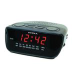 фото Часы-радиобудильник SUPRA SA-36FM, ЖК-дисплей, AM/FM-диапазон, черный/красный