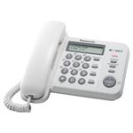 фото Телефон PANASONIC KX-TS2356RUW, белый, память 50 номеров, АОН, ЖК дисплей с часами, тональный/импульсный режим