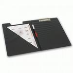 фото Папка-планшет BRAUBERG (БРАУБЕРГ), с верхним прижимом и крышкой, А4, картон/ПВХ, Россия, черная, двойной срок службы
