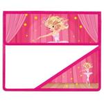 фото Папка для тетрадей BRAUBERG (БРАУБЕРГ), А5, пластик, на липучке, с уголком, для девочек, балерина